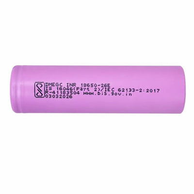 INR-18650-26E Lithium-Ion Cell 3.7V 2600mAh (DMEGC)